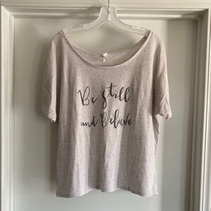 Bella Canvas Light Gray Slogan Tee